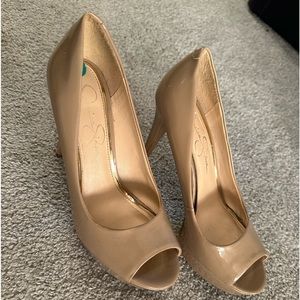 Jessica Simpson peep toe heels